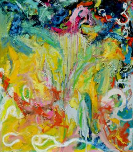 Pintura en oleo, cuadro  abstracto Cristian Valenzuela Montiglio #002