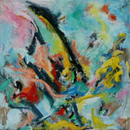 Pintura en oleo, cuadro  abstracto Cristian Valenzuela Montiglio #009