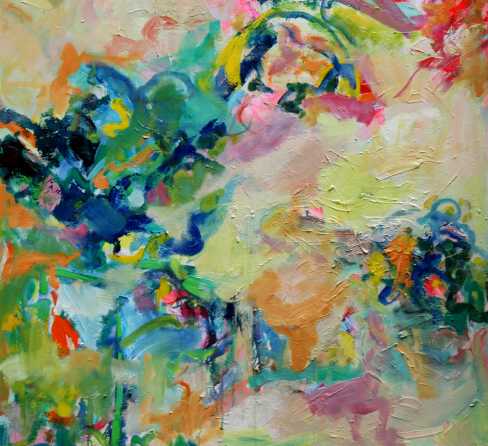 Pintura en oleo, cuadro  abstracto Cristian Valenzuela Montiglio #003