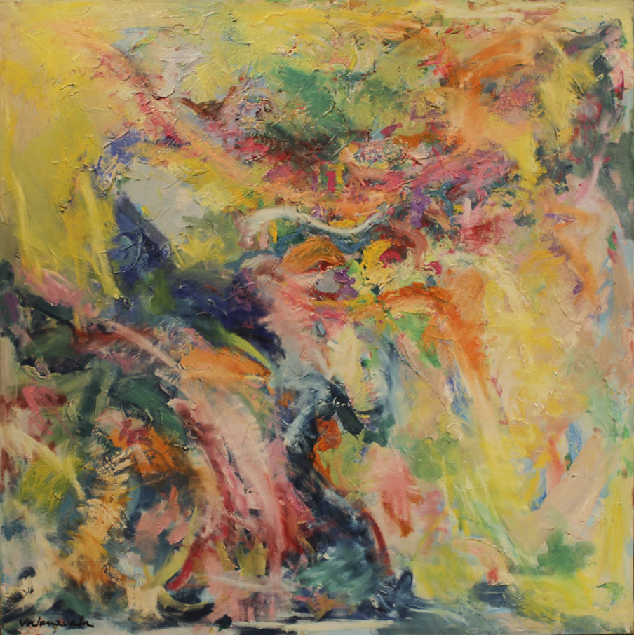 Pintura en oleo, cuadro  abstracto Cristian Valenzuela Montiglio #004